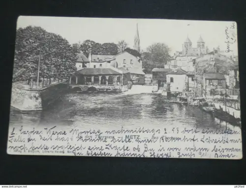Metz - An den Thermen , 1903 , Ansichtskarte , CPA , AK  !!