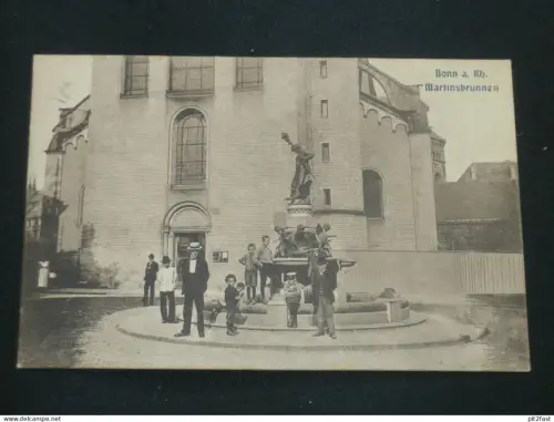 Bonn a. Rhein - Martinsbrunnen , 1915 , Ansichtskarte , CPA , AK  !!