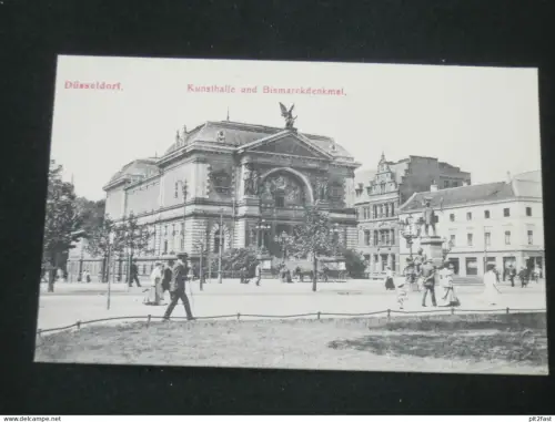 Düsseldorf - Kunsthalle und Bismarckdenkmal , ca. 1910 , Ansichtskarte , CPA , AK  !!