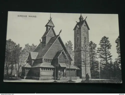 Kirche in Wang in Krummhübel / Karpacz  , ca. 1910 , Ansichtskarte , CPA , AK  !!