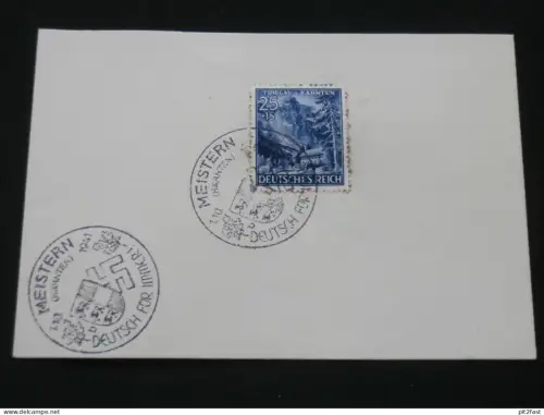 Meistern i. Steiermark / Mojstrana - Deutsch für immer , 1941 , Stempel , Briefmarke , Slowenien , Sonderstempel !!!