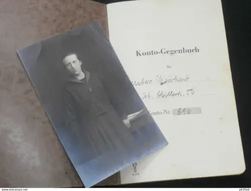 altes Sparbuch mit Foto - Lemgo , Bielefeld , NSV , 1941 - 1944 , Sparkasse , Bank !!