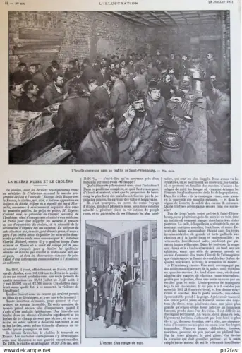 Bericht - 1911 , Saint Petersbourg , Russia , Russland , Cholera , Flüchtlinge !!!