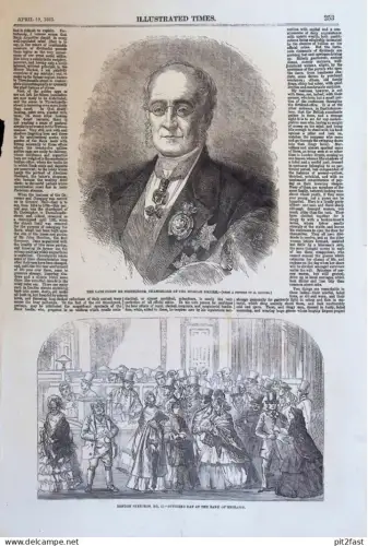 große Graphic , 1862 , de Nesselrode , Russian Empire , Bank of England !!!