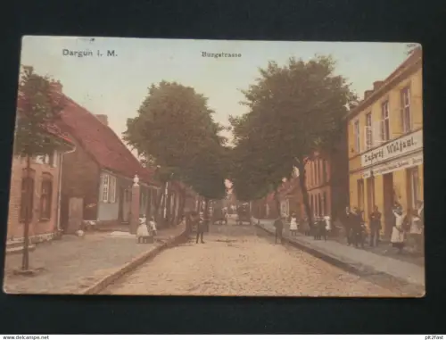 Dargun i. Mecklenburg , ca. 1916 , Burgstrasse ,  Ansichtskarte , AK , CPA !!