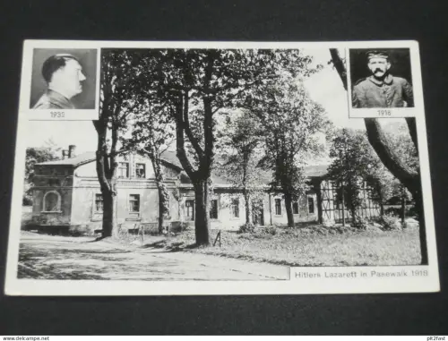 Pasewalk i. Mecklenburg , ca. 1940 , Lazarett von A. Hitler ,  Ansichtskarte , AK , CPA !!
