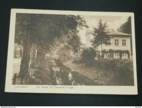 Freimaurer Loge in Ludwigslust i. Mecklenburg , ca. 1910  ,  Ansichtskarte , AK , CPA !!
