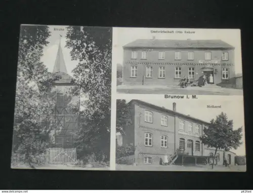 Brunow b. Grabow i. Mecklenburg , 1925 , Molkerei , Ludwigslust , Ansichtskarte , AK , CPA !!