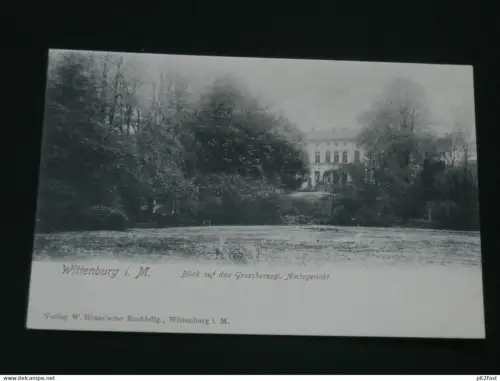Wittenburg i. Mecklenburg , ca. 1905 , großherzogl. Amtsgericht , Ansichtskarte , AK , CPA !!