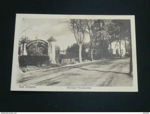 Bad Doberan i. Mecklenburg , ca. 1920 , Glashäger Mineralquelle  , Ansichtskarte , AK , CPA !!
