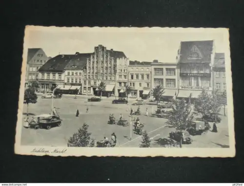 Anklam i. Mecklenburg , 1941 , Markt , Oldtimer , Ansichtskarte , AK , CPA !!
