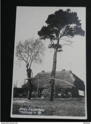 Thiessow b. Mönchgut a. Rügen i. Mecklenburg , 1934 , Fischerhaus , Ansichtskarte , AK , CPA !!