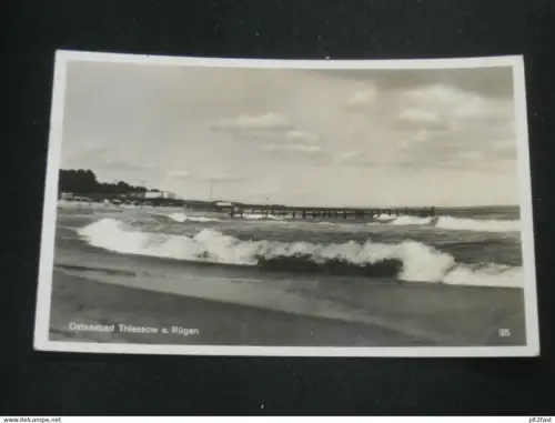 Thiessow b. Mönchgut a. Rügen i. Mecklenburg , 1936 , Stempel !!  , Ansichtskarte , AK , CPA !!