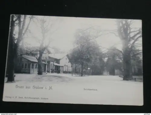 Grabow i. Mecklenburg , ca. 1910 , Schützenhaus , Ansichtskarte , AK , CPA !!