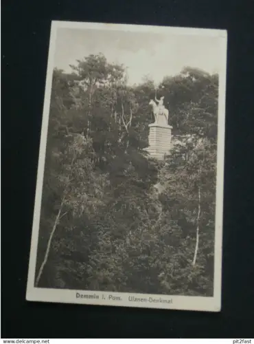 Ulanen-Denkmal Demmin i. Mecklenburg , 1934 , Pommern , Ansichtskarte , AK , CPA !!