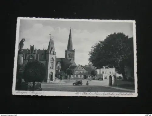 Bergen a. Rügen i. Mecklenburg ,ca 1935, Reklame Ratskeller , Ansichtskarte , AK , CPA !!