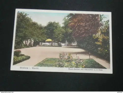 Brauerei Rose in Grabow i. Mecklenburg , ca. 1910 , Garten , Ansichtskarte , AK , CPA !!