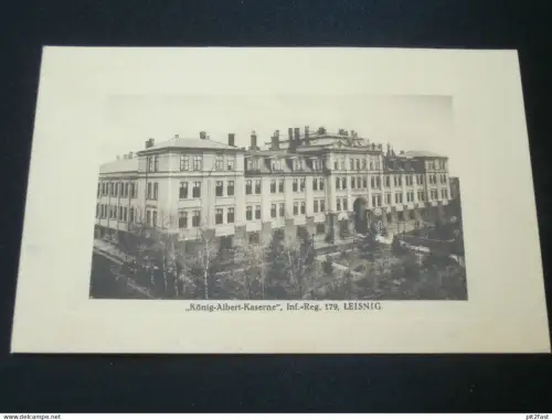 König Albert Kaserne des Inf.-Regiment 179 in Leisnig , 1915 , Feldpost , alte Ansichtskarte , AK , CPA !