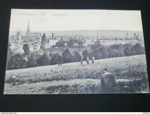 Mühlhausen i. Thüringen , 1908 , Panorama , alte Ansichtskarte , AK , CPA !