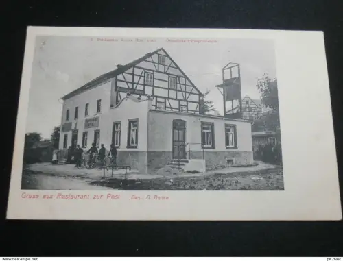 Postagentur Rossau b. Mittweida , 1911 , Restaurant zur Post , alte Ansichtskarte , AK , CPA !!