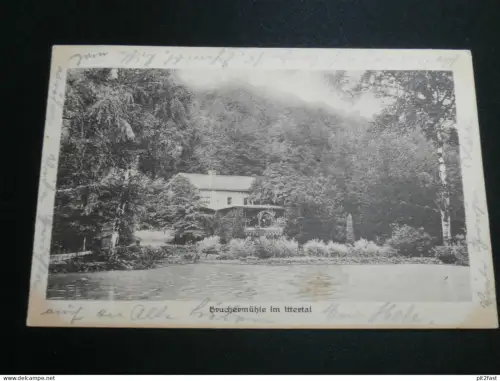 Bruchermühle im Ittertal , ca. 1915 , Post Maan , Burscheid , alte Ansichtskarte , AK , CPA !!