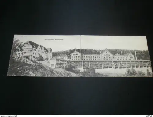 Lungenheilstätte Wilhelmsheim b. Oppenweiler , ca. 1915 , große Klappkarte , alte Ansichtskarte , AK , CPA !!