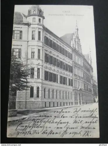 Graz - bischöfl. Knabenseminar , 1910 , alte Ansichtskarte , AK , CPA !!