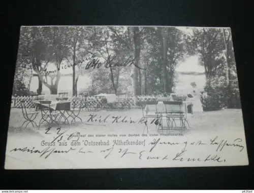 Ostseebad Altheikendorf / Heikendorf , 1908 , Kiel , Hotel Friedrichshöh , Plön , Laboe alte Ansichtskarte , AK , CPA !!