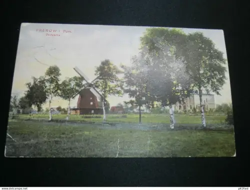 Prerow i. Mecklenburg , 1908 , Windmühle , Mühle , alte Ansichtskarte , AK , CPA !!
