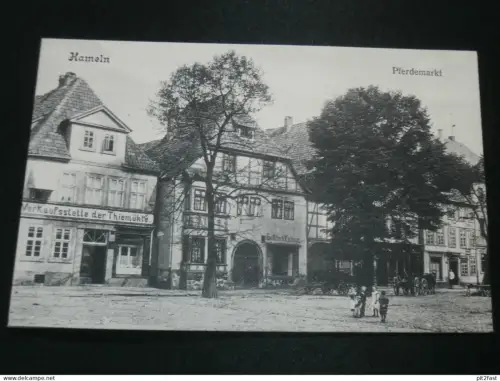 Hameln - Pferdemarkt , 1911 , Thiemühle - Verkaufsstelle , alte Ansichtskarte , AK , CPA !!