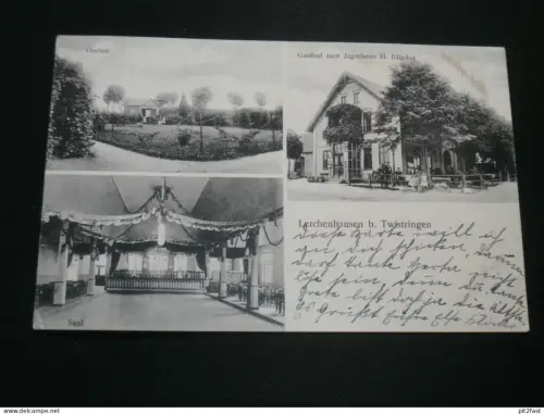 Lerchenhausen b. Twistringen , ca. 1920 , Gasthof zum Jägerheim , Diepholz , alte Ansichtskarte , AK , CPA !!