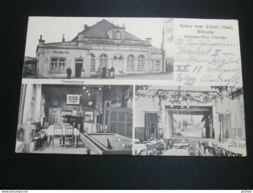 Hörnitz / Bertsdorf , 1917 , Albert Saal von Otto Ulbricht , Olbersdorf , Görlitz , alte Ansichtskarte , AK , CPA !!
