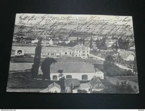 Oderwitz b. Görlitz , 1910 , Fabrik von Emil Rudulf & Söhne , alte Ansichtskarte , AK , CPA !!