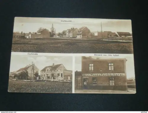 Sennewitz / Petersberg b. Halle , ca. 1920 ,  Bäckerei Selfarth , alte Ansichtskarte , AK , CPA !!