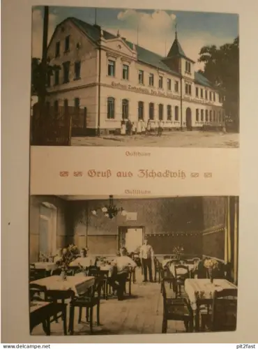 Zschackwitz b. Döbeln , ca. 1910 , Dresden , P. Dittmann - Gasthof , Restaurant , Ansichtskarte , AK , CPA !!