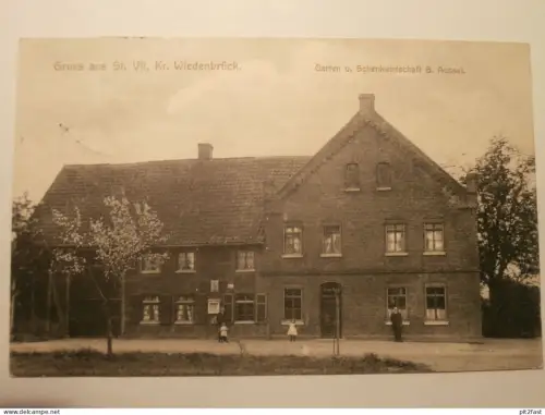 St. Vit b. Rheda-Wiedenbrück , 1914 , B. Aussel - Gasthof , Restaurant , Ansichtskarte , AK , CPA !!