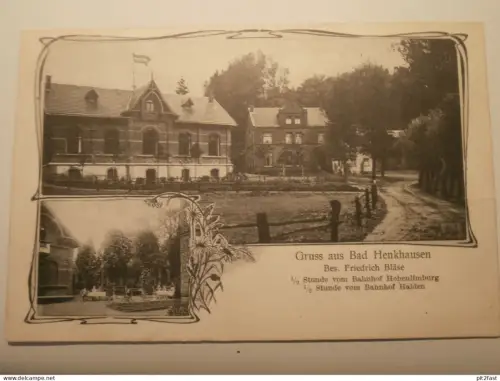 Bad Henkhausen b. Hohenlimburg / Hagen , 1907 , Friedrich Bläse , Gasthof , Restaurant , Ansichtskarte , AK , CPA !!