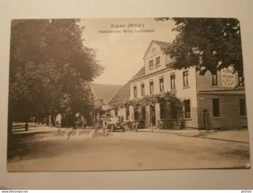 Alpen b. Wesel , 1915 , Wilhelm Lohmann , Gasthof , Restaurant , Ansichtskarte , AK , CPA !!