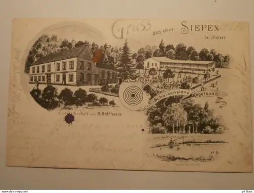Siepen b. Ihmert / Hemer , 1906 , D. Rotthaus - Gasthof , Restaurant , Ansichtskarte , AK , CPA !!