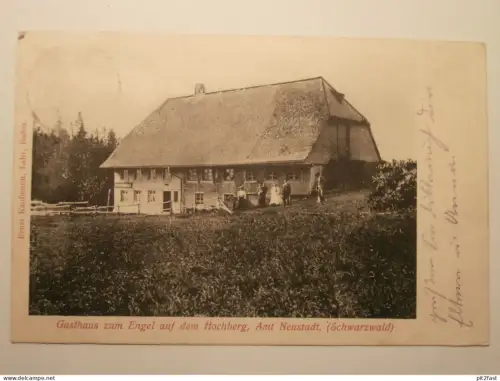 Hochberg b. Titisee-Neustadt , 1910 , Zum Engel , Eisenbach , Gasthaus , Restaurant , Ansichtskarte , AK !!