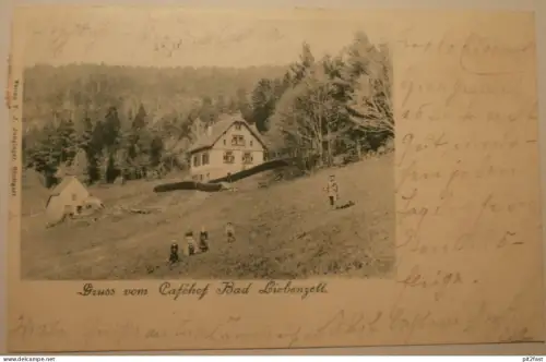 Caféhof - Bad Liebenzell , 1903 , Bahnhof -Stempel , Bahnpost , Gasthaus , Restaurant , Ansichtskarte , AK !