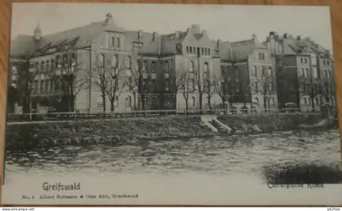 Chirurgische Klinik in Greifswald , ca. 1910 , Krankenhaus , Mecklenburg , alte Ansichtskarte , AK !!