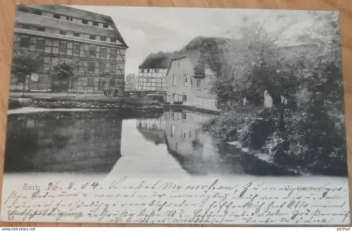 Am Mühlenteich in Loitz , 1904 , Mühle , Mecklenburg , AK , alte Ansichtskarte !!