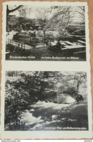 Brusenbecker Mühle b. Bad Kleinen i. M., ca. 1930 , Moidentin , Dorf Mecklenburg , AK , alte Ansichtskarte !!