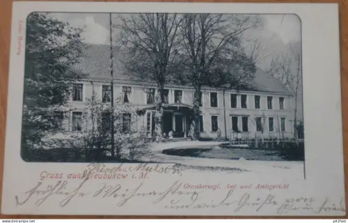 Gruss aus Neubukow i.M., 1900 , Amt und Amtsgericht , Mecklenburg , AK , alte Ansichtskarte !!
