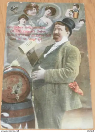 Restaurant - Paul Schulmeister in Neustadt i. Meckl., ca. 1910 , Bier , Brauerei , Mecklenburg , AK , Ansichtskarte !!