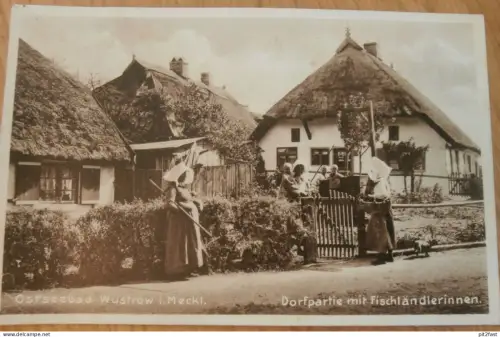 Ostseebad Wustrow , 1933 , Fischhändler , Mecklenburg , AK , Ansichtskarte !!