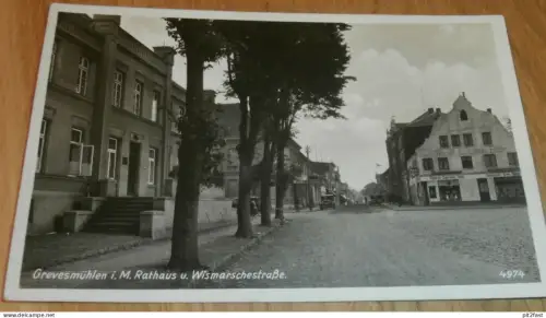 SS Feldpost - Grevesmühlen , 1943 , 1. pol. Regt. "von Braunschweig" , Lübzer Bier , Mecklenburg , AK , Ansichtskarte !!