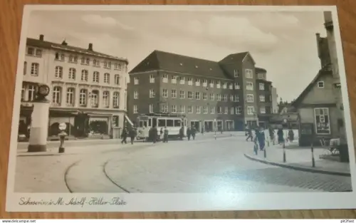 A.H. Platz - Schwerin , ca. 1940 , Mecklenburg , alte AK , Ansichtskarte !!