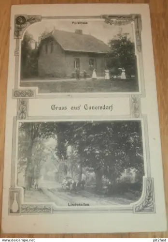 Cunersdorf / Kunersdorf b. Bliesdorf , 1922 , Wriezen , Forsthaus , alte AK , Ansichtskarte !!